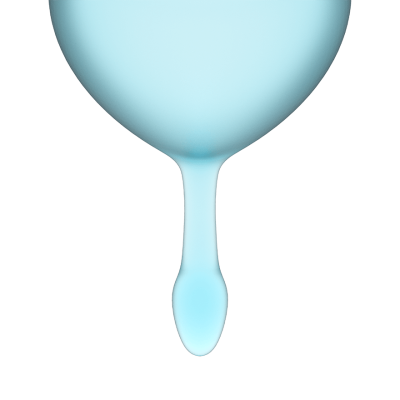 Satisfyer Feel Good - Набор менструальных чаш, 15 мл и 20 мл (голубой)