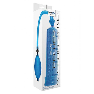 Toy Joy Power massage pump W.Sleeve - Помпа для члена, 20х5.5 см (голубой) 