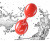 4sexdream - Вагинальные шарики со смещенным центром тяжести, 3.7 см (красный)