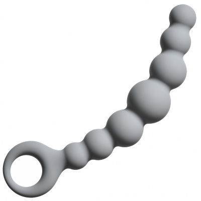 Flexible Wand - Упругая анальная цепочка, 18 см (серый)