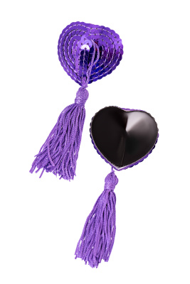 Erolanta пэстисы в форме сердец с кисточками, 5 см (фиолетовый)
