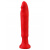 Джага-Джага - Анальный стимулятор без мошонки, 12х2 см (красный)