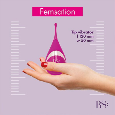 Rianne S Femsation клиторальный стимулятор, 12.6х4.8 см (розовый) 