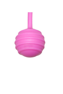 Easy Toys - Двойные ребристые вагинальные шарики, 16х3 см (розовый)