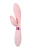 Indeep Malena перезаряжаемый силиконовый вибратор кролик, 21.5х3.3 см (светло-розовый)