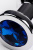 Анальная ёлочка с синим стразом TOYFA Metal - 13,7х3 см. 