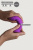Adrien Lastic Dildo Hitsens Dual Density S06 - Дилдо на присоске, 13,5х3,5 см (фиолетовый)