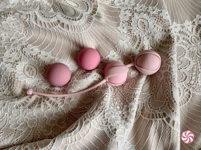 Lola Games Love Story Valkyrie - Набор сменных вагинальных шариков разного веса, 17,7 см (розовый)