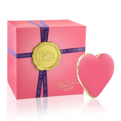 Rianne S Heart Vibe виромассажер в форме сердца 10 режимов, 5х5.5 см (розовый) 