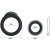 Эрекционные силиконовые кольца Ring Manhood от компании Baile, 3.3 см (чёрный) 