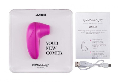 Womanizer Starlet - бесконтактный клиторальный стимулятор, 8.5х6 см (розовый) 
