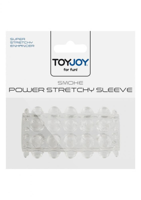 Насадка на пенис Power Stretchy - Toy Joy, 6.5 см (прозрачный) 