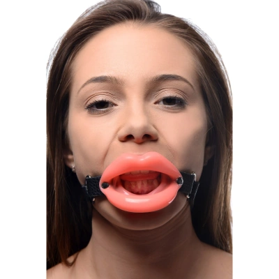 Master Series - Кляп-расширитель в форме пышных губ 