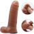 Baile Dual penis Strap on - Страпон для двойного удовольствия, 16х4 см (коричневый)
