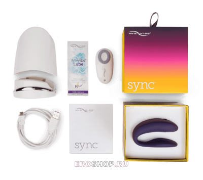 We-Vibe Sync - Самый совершенный вибратор для пары, 7.5х3.14 см (фиолетовый) 