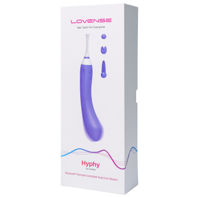 LOVENSE Hyphy - Вибратор с клиторальным стимулятором,  21,6х3,5 см (фиолетовый) 
