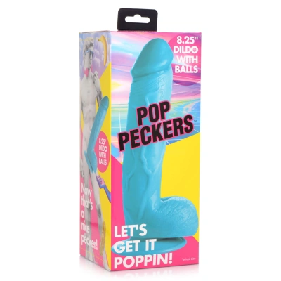 Pop Peckers - реалистичный фаллоимитатор на присоске, 22.8х4.8 см