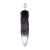 Lola Games Diamond Starlit Black металлическая анальная пробка с длинным хвостом, 8.1х3.4 см (чёрный) 