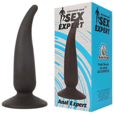 Анальная пробка с тонким кончиком Sex Expert - 11х2.7 см. 