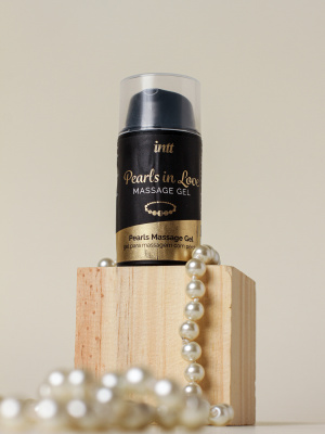 Intt Pearls in Love - набор для интимного массажа с жемчужным ожерельем, 15 мл