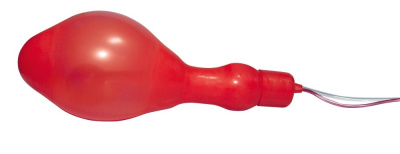 Надувная анальная пробка с расширителем и вибрацией Bad Kitty от Orion, 15 см (красный) 
