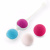 4sexdream - Набор из 4 шариков разного веса со смещенным центром тяжести, 3.3 см (мульти)