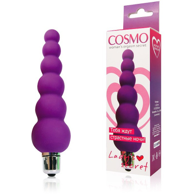 Cosmo - виброелочка со съемной вибропулей, 12х3.6 см (фиолетовый)