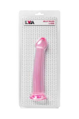 Toyfa Basic Jelly Dildo L универсальный фаллоимитатор с присоской, 20 см (розовый)