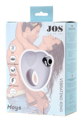 Белое виброкольцо для продления полового акта JOS MOYS, 6.7х3 см 