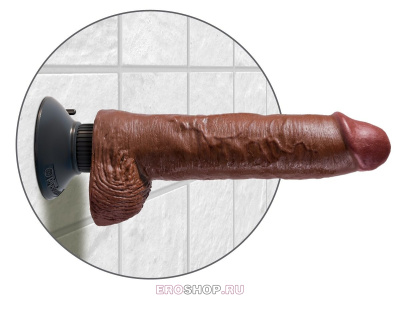 Pipedream Vibrating Cock with Balls - Гигантский вибратор со съёмной присоской , 25.4 см