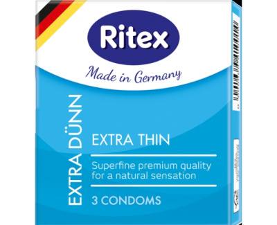Ультратонкие презервативы Ritex Extra Dunn (3 шт)