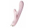 MoyToy Terzo-H - Нежный вибратор-кролик с подогревом, 22х3.6 см (розовый)