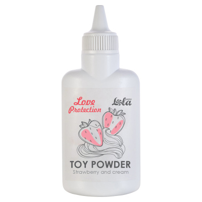 Lola Games Love Protection - Пудра для игрушек с ароматом клубники со сливками, 15 г