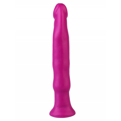 Джага-Джага - Анальный стимулятор без мошонки, 12х2 см (фиолетовый)