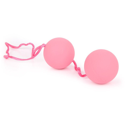 Gopaldas - Вагинальные шарики с петелькой, 3 см (розовый)