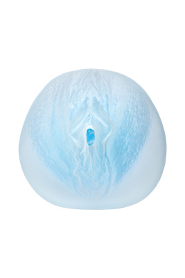 TOYFA Juicy Pussy Subtle Crystal - Мастурбатор реалистичный, 14,5 см (синий)
