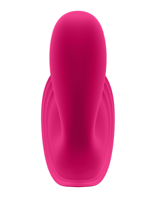 Satisfyer Top Secret бесшумный вибромассажер для ношения и стимуляции точки G, 11х3 см (розовый)