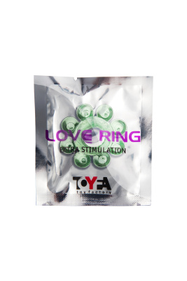 TOYFA - Эрекционное кольцо на пенис, 3,5 см (зеленый) 