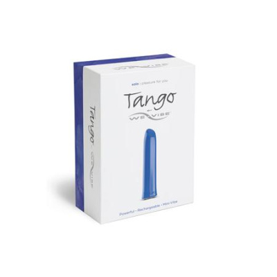 Мощный мини-вибратор We-Vibe Tango - 9х2 см (голубой)