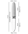 Liaison Straight LED - Вибратор двухсторонний, 17,7х2.5 см (белый)