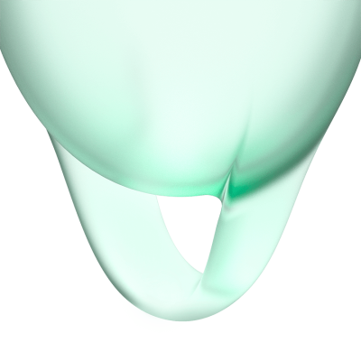Satisfyer Feel Confident - Набор менструальных чаш, 15 мл и 20 мл (светло-зеленый)
