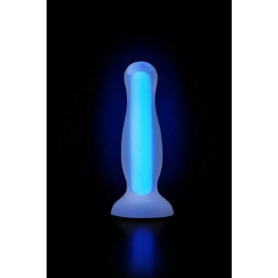 Beyond by Toyfa Namor Glow - Анальная пробка светящаяся в темноте, 12,5 см (голубой) 