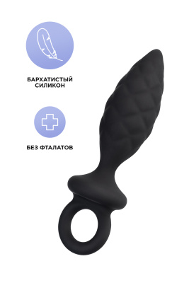 Erotist Strob M size - Анальная пробка, 13,5 см (черный) 