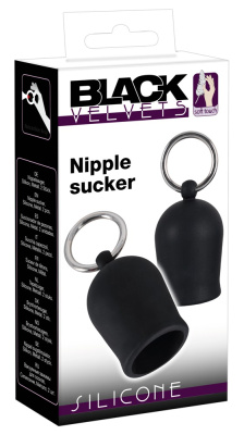 Помпы для сосков Black Velvets Nipple Sucker от компании Orion, 6.8х2.1 см (чёрный)