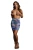 Le Desir юбка в сеточку с завышенной талией и ослепительная наклейка, OS (голубой)