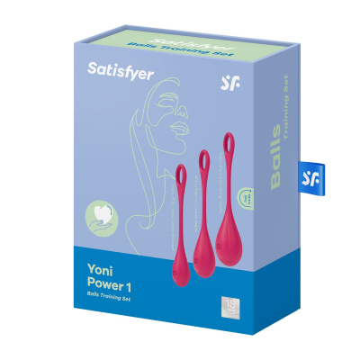 Satisfyer Yoni Power 1 - Набор одинарных вагинальных шариков (красный)