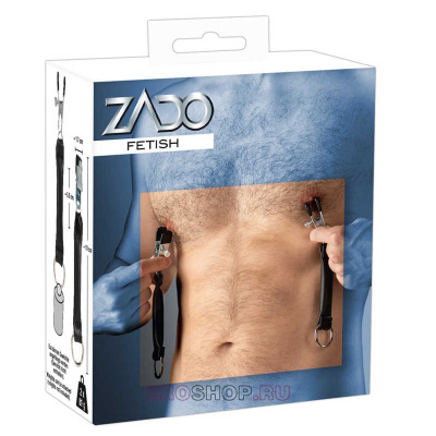 Orion Zado - регулируемые зажимы для сосков с ремешками из кожи, 19 см