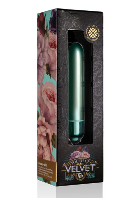 Rocks Off RO-90mm Touch of Velvet Aqua Lily - Миниатюрный вибратор, 9х1.6 см 