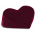 Liberator Retail Heart Wedge - Подушка для любви малая в виде сердца, 33 x 48 x 11 см (рубин) 
