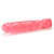 Гелевый фаллоимитатор Big Boy Dong Crystal Pink Jelly, 30 см (красный)